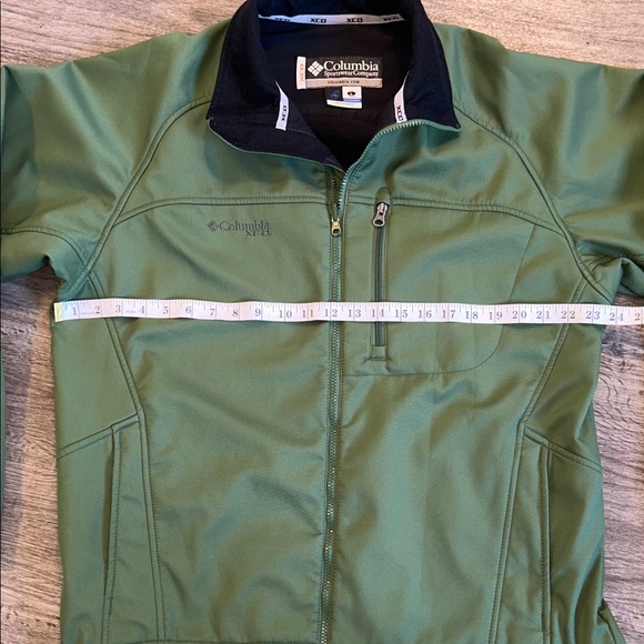 Columbia Sportswear XCO Softshell Jacket Mens Large Green Fleece Lined Outdoor - Picture 8 of 16